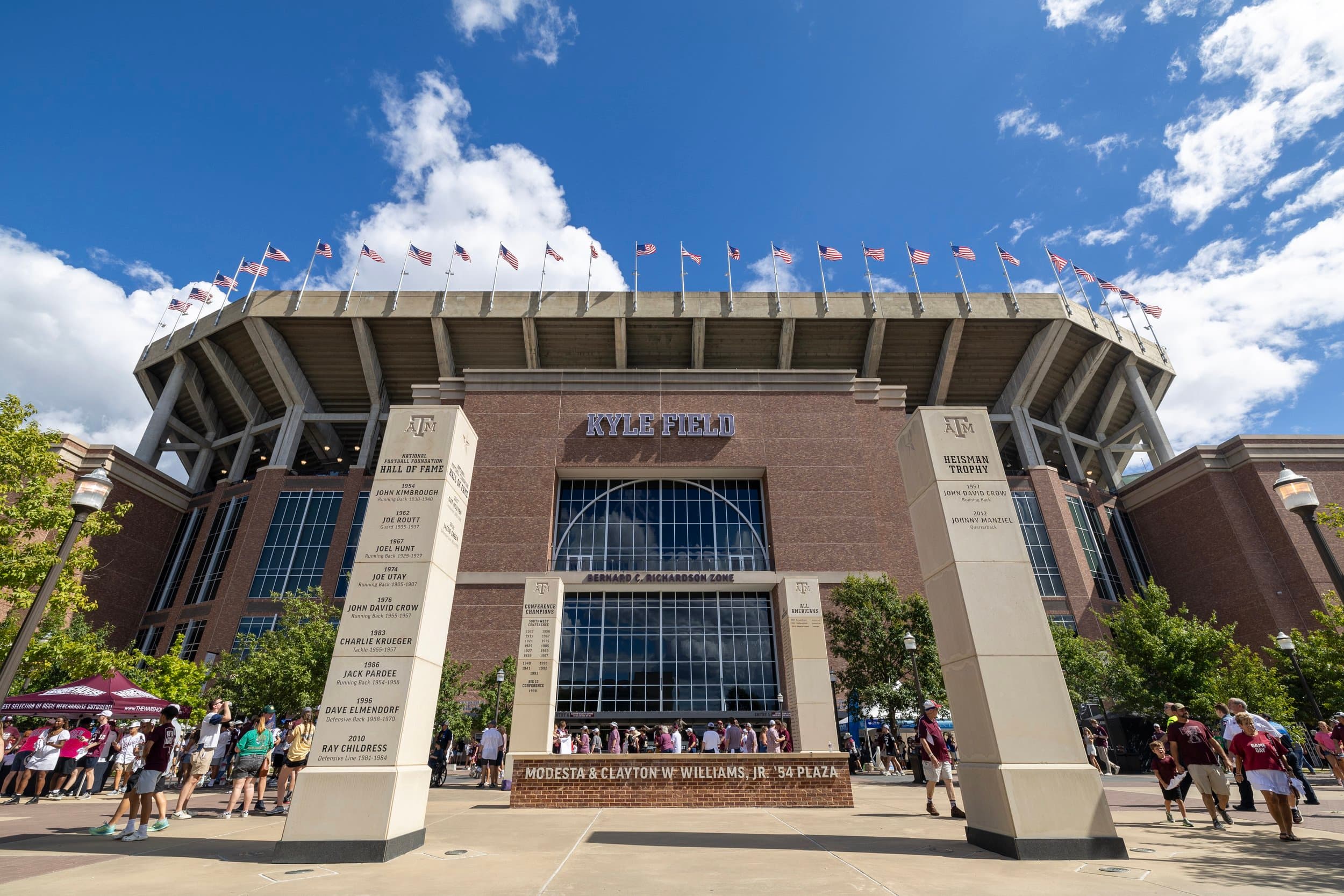 Texas A&M fans in the stands at Kyle Field